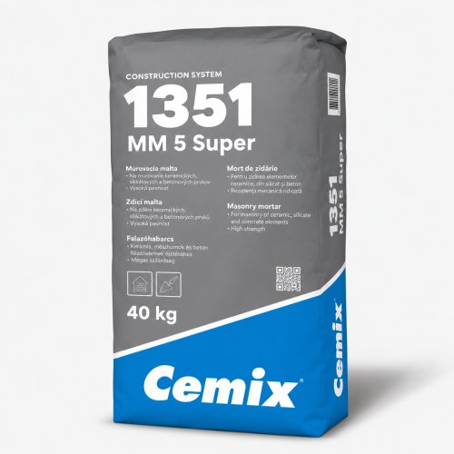 Mortar zidarie bca 1351 M5 Poren Cemix